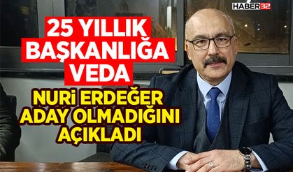 25 Yıllık Başkanlığa Veda: Nuri Erdeğer Aday Olmadığını Açıkladı