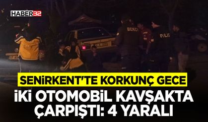 İki Otomobil Kavşakta Çarpıştı: 4 Yaralı