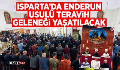 Isparta’da Enderun Usulü Teravih Geleneği Yaşatılacak