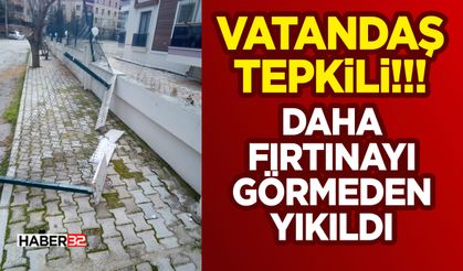 Daha Fırtınayı Görmeden Yıkıldı
