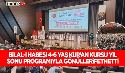 Bilal-i Habeşi 4-6 Yaş Kur’an Kursu Yıl Sonu Programıyla Gönülleri Fethetti