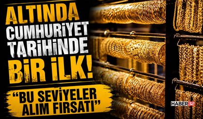 Altında Cumhuriyet Tarihinde Bir İlk!