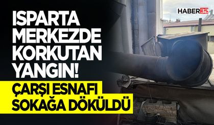 Korkutan Yangın! Çarşı Esnafı Sokağa Döküldü