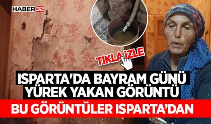 Isparta'da Bayram Günü Yürek Yakan Görüntü