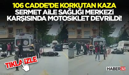 Sermet Aile Sağlığı Merkezi Karşısında Motosiklet Devrildi!