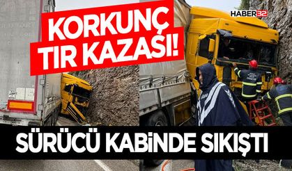 Korkunç Tır Kazası!- Dağa Çarptı