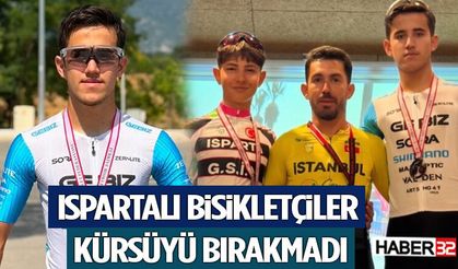 Ispartalı Bisikletçiler Kürsüyü Bırakmadı
