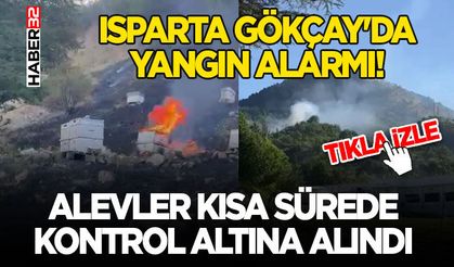 Isparta Gökçay'da Yangın Alarmı!