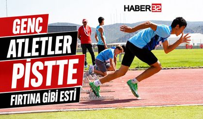 Genç Atletler Pistte Fırtına Gibi Esti