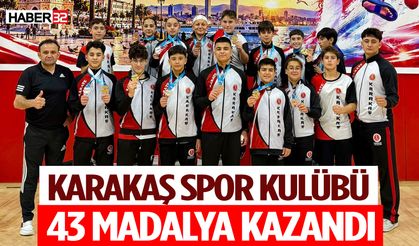 Karakaş Spor Kulübü 43 Madalya Kazandı