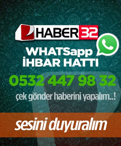 Haber32 Whatsapp Hattına Ulaşın