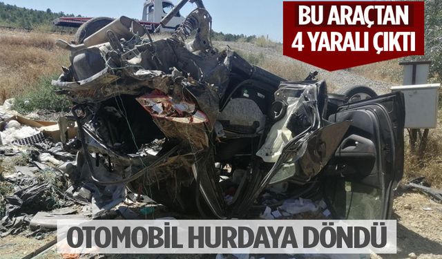 Isparta’da Meydana Gelen Trafik Kazasında 4 Kişi Yaralandı