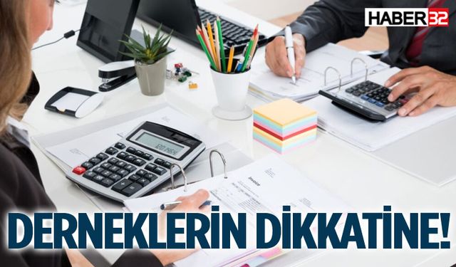 Defter tasdiklerini yaptırmayan derneklere uyarı