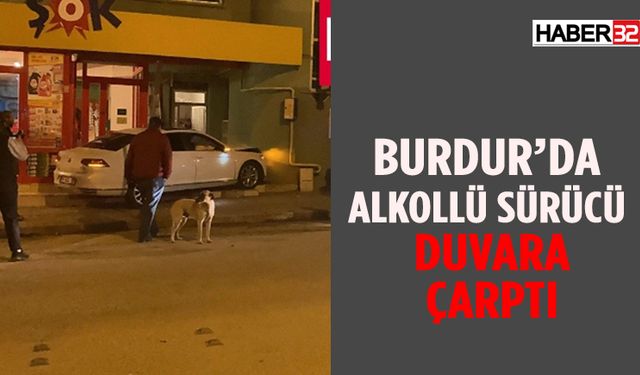 Kontrolden Çıkan Araç Duvara Çarptı