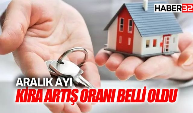 Aralık ayı kira artış oranı belli oldu