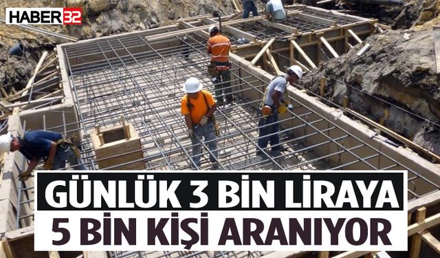 Antalya'da günlüğü 3 bin liraya inşaat işçisi bulunamıyor