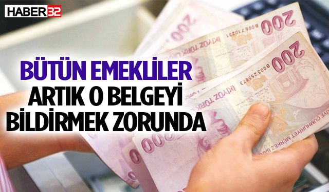 Beyanname vermeyen emeklilere ödeme yapılmayacak