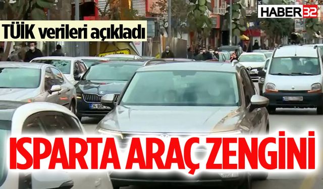 TÜİK açıkladı… İşte Isparta’daki araç sayısı