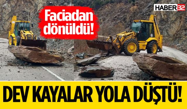 Isparta’da Dev Kayalar Yola Düştü!