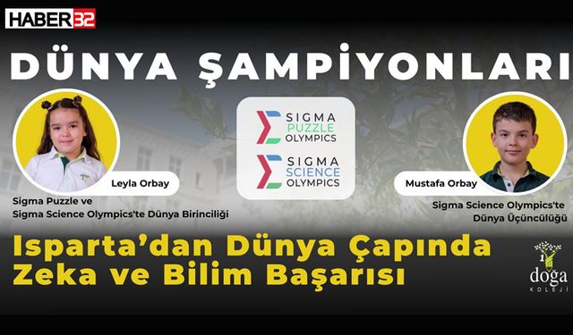 Isparta’dan Dünya Çapında Zeka ve Bilim Başarısı