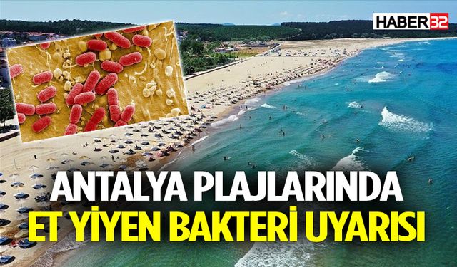 Antalya plajlarında et yiyen bakteri uyarısı