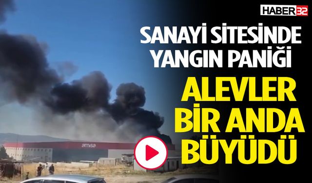 Burdur Sanayi Sitesindeki Fabrikada Yangın Çıktı