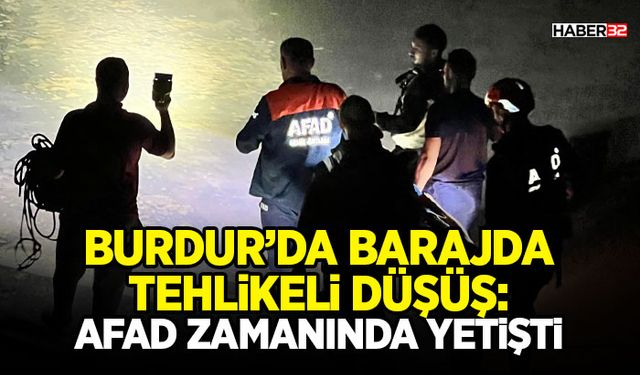 Burdur’da Barajda Tehlikeli Düşüş: AFAD Zamanında Yetişti