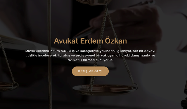 Avukat Erdem Özkan Hukuki Çözümlerde Güvenilir Bir İsim