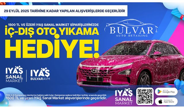 IYAŞ Sanal Market’ten alışveriş yap, aracın pırıl pırıl olsun!