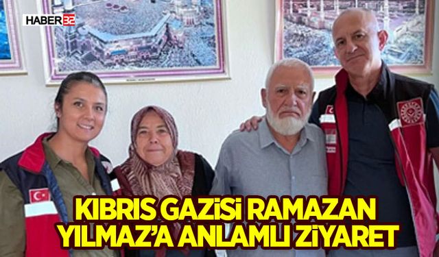 Kıbrıs Gazisi Ramazan Yılmaz’a anlamlı ziyaret