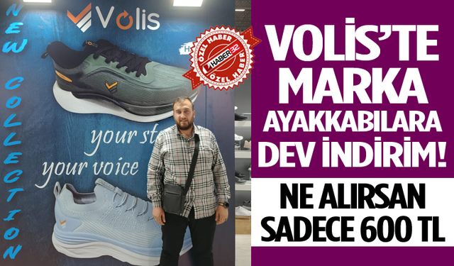 Volis’te marka ayakkabılara dev indirim!