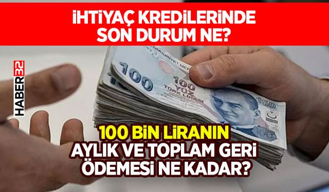 İhtiyaç Kredilerinde Son Durum ne?