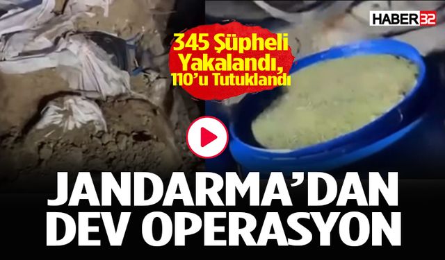 Jandarmadan 29 İlde Eş Zamanlı Operasyon