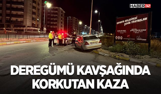 Deregümü Kavşağında Korkutan Kaza