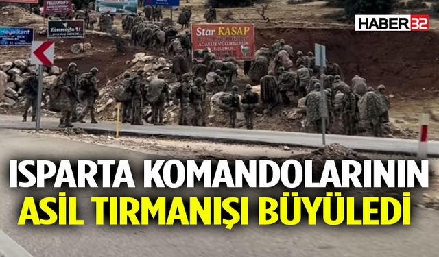 Isparta Komandolarının Asil Tırmanışı Büyüledi