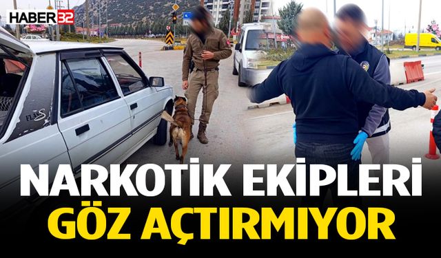 Sav Uygulama Noktasında Narkotik Denetimi