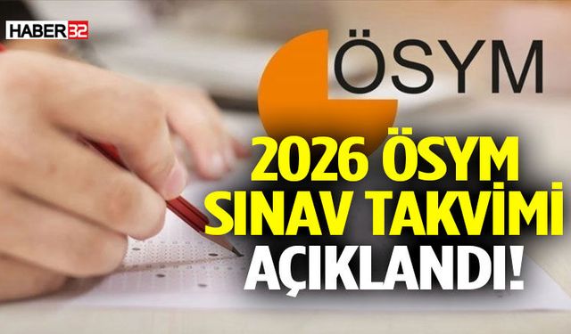 2026 Ösym Sınav Takvimi Açıklandı!