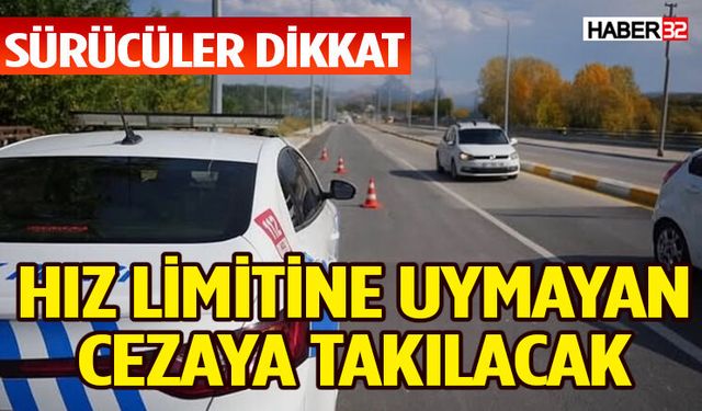 Isparta’da radarla hız kontrolleri sürüyor