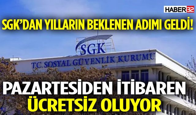 Pazartesiden İtibaren Ücretsiz Oluyor!