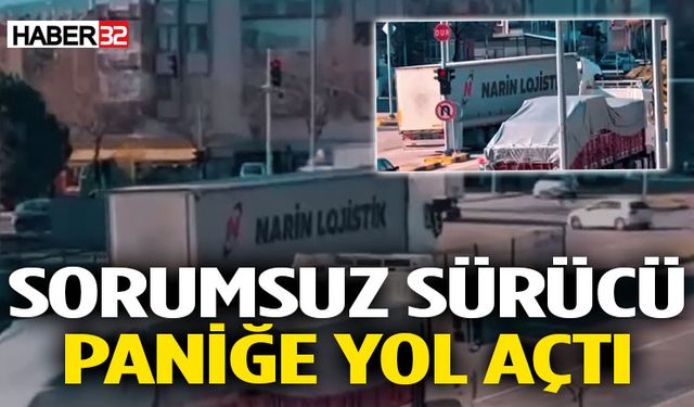 Isparta’da Tehlikeli Sürüş İki Tır Neredeyse Çarpışıyordu