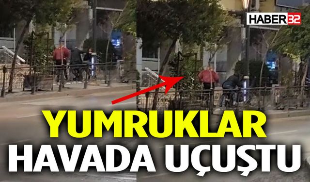 Isparta'da Cadde Ortasında Yumruklar Havada Uçuştu!