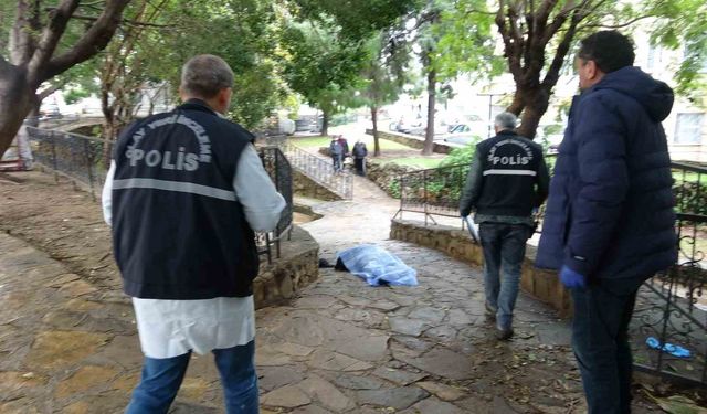 Evinin önündeki parkta ölü bulundu