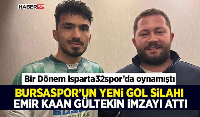 Bursaspor’un Yeni Gol Silahı  Emir Kaan Gültekin İmzayı Attı