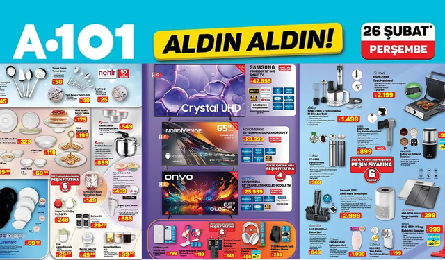 A-101 26 Şubat 2026 kataloğu: Karavandan akıllı TV’ye şaşırtan fırsatlar