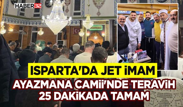 Ayazmana Camii’nde Teravih 25 Dakikada Tamam!