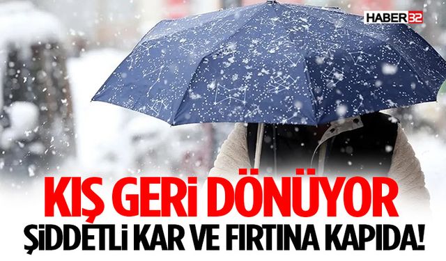 Türkiye’ye Kış Geri Dönüyor! Şiddetli Kar ve Fırtına Kapıda