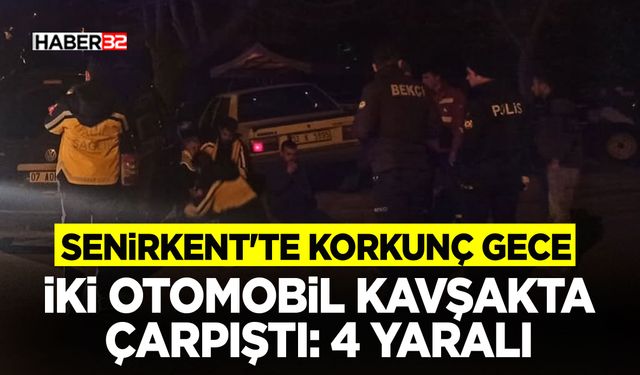 İki Otomobil Kavşakta Çarpıştı: 4 Yaralı