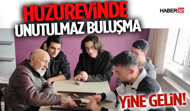 Gençlerden Büyük Vefa! Huzurevinde Unutulmaz Buluşma