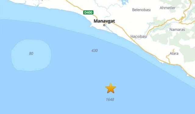 Antalya Körfezi'nde 4,1 deprem