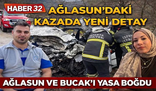 Isparta'da feci kaza nişanlı çifti hayattan kopardı